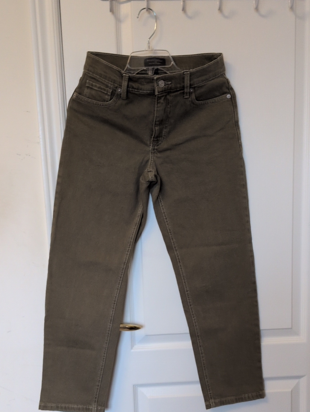 Banana Republic Slim Straight Jeans in Olive